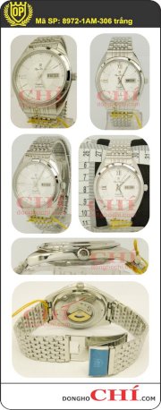 Đồng hồ đeo tay nam OP 8972-1AM-306 trắng