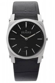 Skagen Men's 859LSLB Steel Black Dial Stainless Steel Case Watch