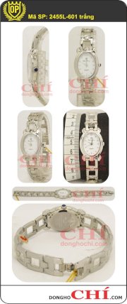 Đồng hồ đeo tay nữ OP 2455L-601 trắng