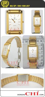 Đồng hồ đeo tay nam Olympia Star 580-18M-207 vàng thép không gỉ