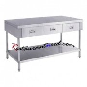 SS304 Work Bench With 3 Drawers & Under shelf TS056-2