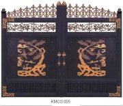 Cổng đúc hợp kim nhôm ghép kết hợp Inox KMCG005