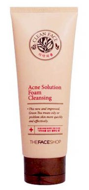 Sữa rửa mặt chăm sóc da mụn, sạch nhờn Acne Solution Foam Cleansing - Korea 150ml
