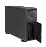 Server Supermicro SuperWorkstation SYS-5046A-XB (Black) L5520 (Intel Xeon L5520 2.26GHz, RAM 4GB, Power 865W, Không kèm ổ cứng)