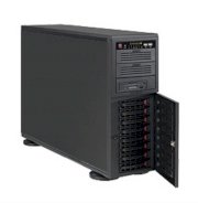 Server Supermicro SuperWorkstation SYS-5046A-XB (Black) W3530 (Intel Xeon W3530 2.80GHz, RAM 2GB, Power 865W, Không kèm ổ cứng)
