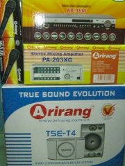 Dàn karaoke Arirang AR-63M + Amply PA-203XG + Loa TSE-T4
