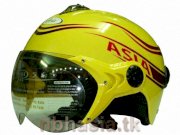Mũ bảo hiểm cao cấp ASIA - 103K8 Vàng bóng - Tem sọc