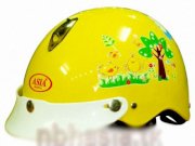 Mũ bảo hiểm trẻ em ASIA - 103S Vàng - Tem Gà con
