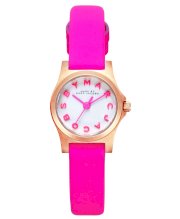 Marc by Marc Jacobs Watch, Women's Knockout Pink Leather Strap 21mm MBM1237 