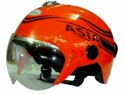 Mũ bảo hiểm cao cấp ASIA - 103K8 Cam - Tem sọc đen