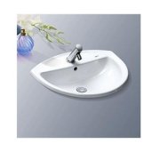 Chậu rửa Lavabo âm bàn Inax L-2396V Màu trắng