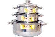 Bộ nồi Rainy nắp inox