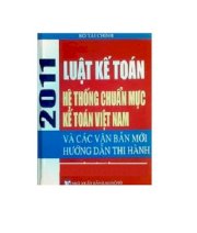 Hệ thống chuẩn mực kế toán nhà nước 2011 