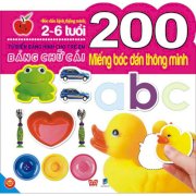 200 Miếng bóc dán thông minh - Từ điển bằng hình cho trẻ em - Bảng chữ cái