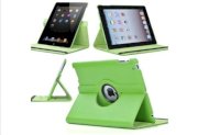 Ctech 360 Degrees Rotating Stand (green) Leather Smart Cover Case