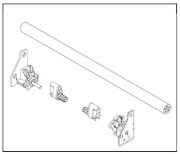 Ray trượt nhấn tự động mở Dynapro mở toàn phần, tải trọng 40kg DT130.400