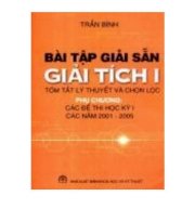 Bài tập giải sẵn giải tích I