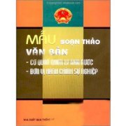 Mẫu soạn thảo văn bản cơ quan quản lý nhà nước - đơn vị hành chính sự nghiệp