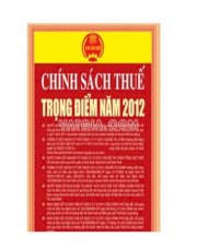 Chính sách thuế 2012 song ngữ  (Anh - Vệt )