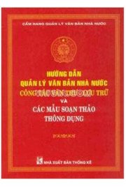 Hướng dẫn quản lý vǎn bản nhà nước