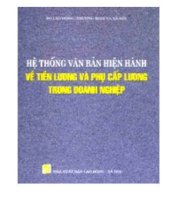 Hệ thống văn bản hiện hành về tiền lương & phụ cấp lương trong doanh nghiệp