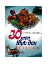 30 món thực đơn thông dụng