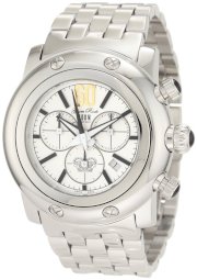 Glam Rock Men's GK1122 Miami Chronograph Silver Dial Stainless Steel Watch