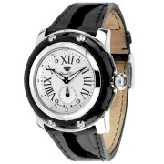 Glam Rock Women's GR10059 Miami Collection Black Patent Leather Watch