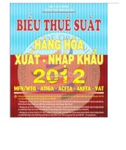 Biểu thuế xuất nhập khẩu 2012 CO Form E, CO Form D. CO form AK