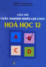 Câu hỏi trắc nghiệm nhiều lựa chọn hoá học 12