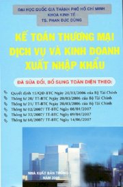 Kế toán thương mại dịch vụ và kinh doanh xuất nhập khẩu