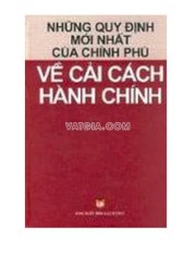 Những quy định mới nhất của Chính phủ về cải cách hành chính