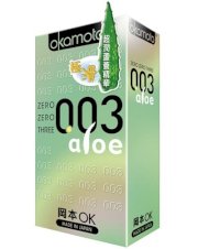 Bao cao su Okamoto Aloe 0.03 (hộp 10 cái)