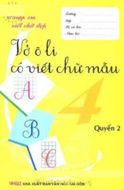 Vở ô li có viết chữ mẫu 4 - Quyển 2