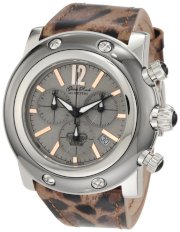 Glam Rock Men's GRD10117 Miami Chronograph Grey Dial Alligator Pattern Leather Watch