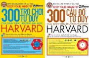 Bộ sách 300 câu đố & Trò chơi tư duy của sinh viên trường đại học Harvard - Bộ 2 cuốn