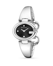 Gucci Women's YA134501 Guccissima Fashion Bangle Black Dial Watch
