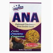 Bánh ăn kiêng Ana oatmeal crackers + Black sesame seeds