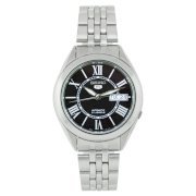 Seiko Men's SNKL33 Stainless Steel Analog with Black Dial Watch