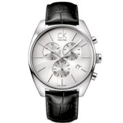 Calvin Klein Quartz Exchange Pig Skin Strap Grey Dial Men's Watch K2F27120