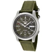 Seiko Men's SNK805K2 Automatic Green Dial Green Fabric Strap Watch