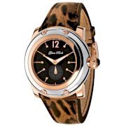 Glam Rock Women's GR40013 Palm Beach Collection Diamond Accented Maculate Leather Watch