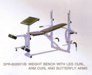 SPR- 6020K 1 WEIGHT BENCH WITH LEG CURL