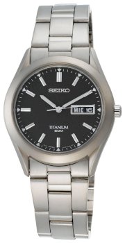 Seiko Men's SGG707 Titanium Case and Bracelet Watch