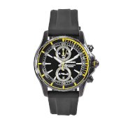 Seiko Men's SNN249 Arctura Black Rubber Strap Chronograph Dial Watch