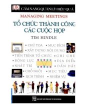 Cẩm nang quản lý hiệu quả - tổ chức thành công các cuộc họp