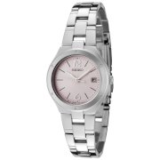 Seiko Women's SXDC49P1 Pink Dial Stainless Steel Watch