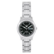 Seiko Women's SYMD99 Stainless Steel Analog with Black Dial Watch