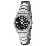 Seiko Women's SYMH63 Seiko 5 Automatic Black Dial Stainless Steel Watch