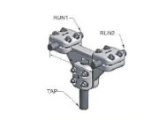 Đầu nối dây rẽ nhánh bắt 2 dây ra 1 dây vuông góc T2A885-A1000